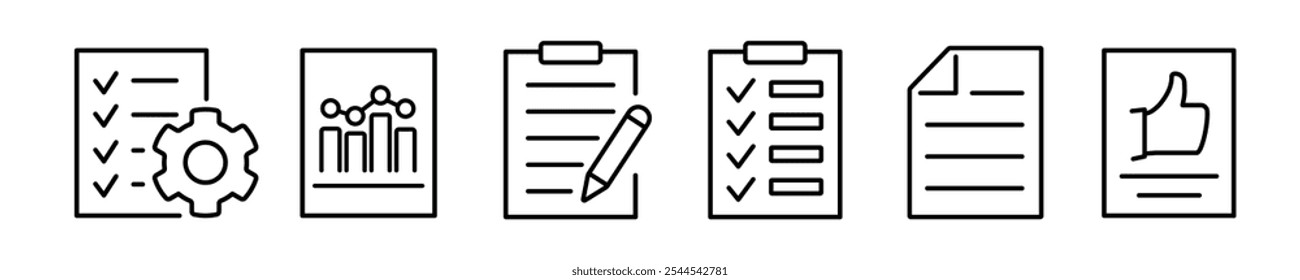 Documents icon. Documents icon set.