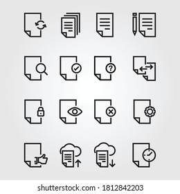 Documents icon set design vector for multiple use 