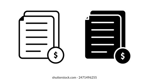 Documents icon set. for mobile concept and web design. vector illustration