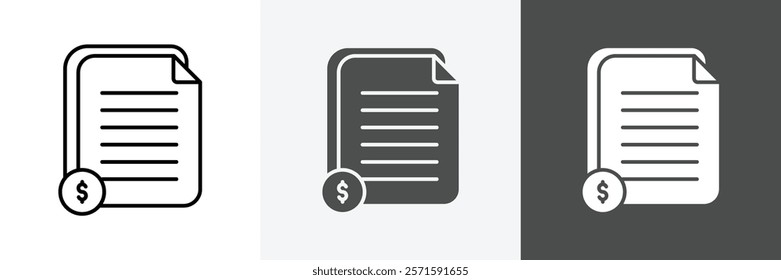 Documents icon set vector art