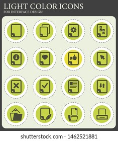 Documents icon set for web sites and user interface