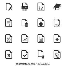 Documents Icon Set Web Sites User Stock Vector (Royalty Free) 395964850 ...