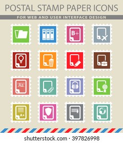 Documents icon set for web sites and user interface