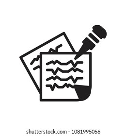 Documents icon stock vector illustration flat design