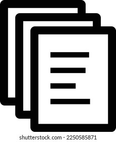 Documentos icono material ilustración vectorial plano