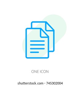 Documents icon stock vector illustration isolated on white background