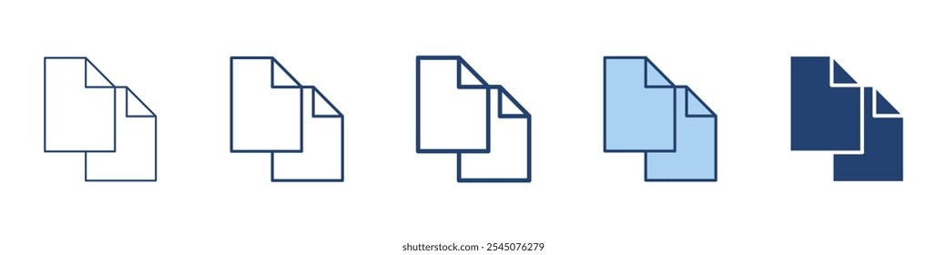 Documents icon Symbol set collection
