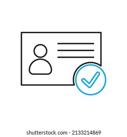 Documents icon. Travel time. Tick icon. Document icon concept. Vector illustration. stock image. 