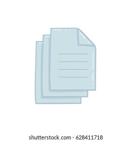 Documents icon. Vector illustration. Hand Drawn.