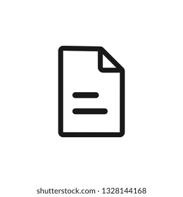 Documents icon vector illustration. Isolated documents symbol. Files outline element. Paper page graphic design pictogram. Office documents outline concept.