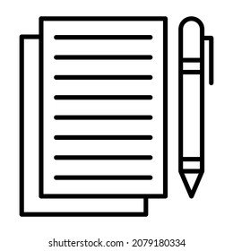 Documents icon vector image. Can also be used for web apps, mobile apps and print media.