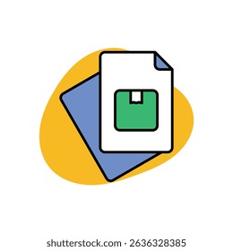 Documents Icon vector stock illustration
