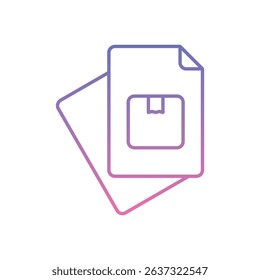 Documents Icon vector stock illustration