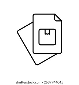 Documents Icon vector stock illustration