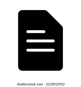 Documents Icon Vector Symbol Design Illustration