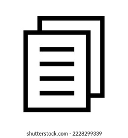 Documents Icon Vector Symbol Design Illustration