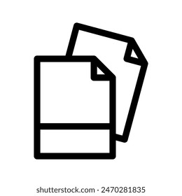 Documents Icon Vector Symbol Design Illustration