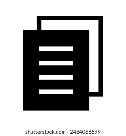 Documents Icon Vector Symbol Design Illustration