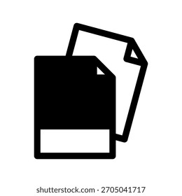 Ilustración de diseño de símbolos de Vector de iconos de documentos