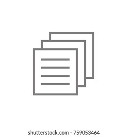 Documents icon. Web element. Premium quality graphic design. Signs symbols collection, simple icon for websites, web design, mobile app, info graphics on white background