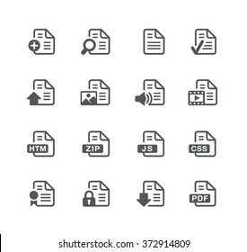 Documents Icons - 1 // Utility Series