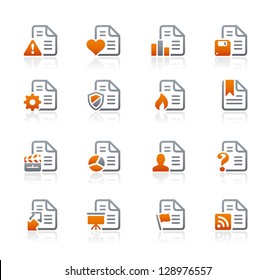 Documents Icons - 2 // Graphite Series