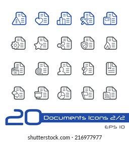 Iconos de documentos - 2 de 2 // Series de líneas