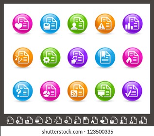 Documents Icons - 2 of 2 // Rainbow Series