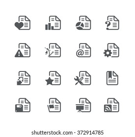 Iconos de documentos - Serie 2 // de utilidades