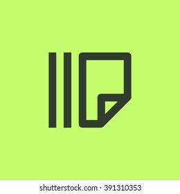 Documents isolated minimal single flat linear icon for application and info-graphic. Catalog line vector icon for websites and mobile minimalistic flat design.