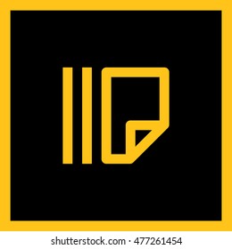 Documents isolated minimal single flat linear icon for application and info-graphic. Catalog line vector icon for websites and mobile minimalistic flat design.