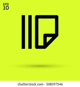 Documents isolated minimal single flat linear icon for application and info-graphic. Catalog line vector icon for websites and mobile minimalistic flat design.