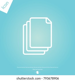 Documents line icon