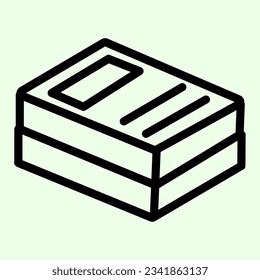 Documents line icon. Business paper stack outline style pictogram on white background. Office and organization documentation mobile concept web design. Vector graphics.