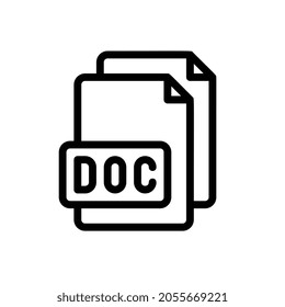 icono de línea de documentos para sitios web, aplicaciones y muchos más