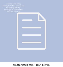 Documents line icon, outline vector illustration.