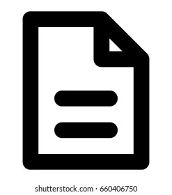 Documents Line Vector Icon