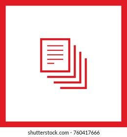 documents line vector icon