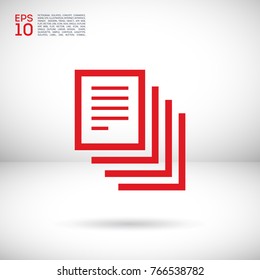 documents line vector icon