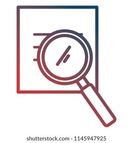 documents with magnifying glass
