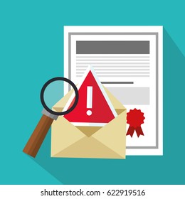 documents and magnifying glass icon
