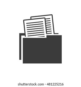 documents management center isolated icon vector illustration design
