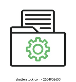 Documents Management icon vector image. Can also be used for HR. Suitable for mobile apps, web apps and print media.