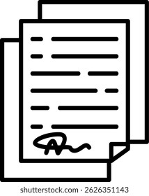 Documentos Novo Design de Ícones de Vetor Criativo