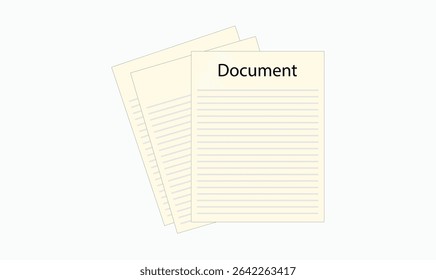 Design do ícone da página de documentos para uso.