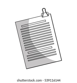documents pages icon over white background. vector illustration