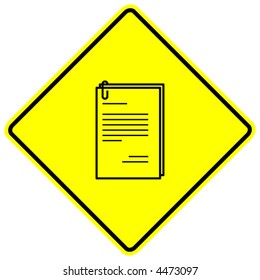documentos con signo de clip de papel