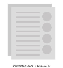 documents paper isolated icon