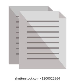 documents paper isolated icon
