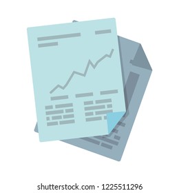 documents paper isolated icon